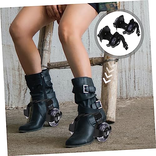 CLISPEED 3 Pares De Sapatos De Patinação Luminosos Para Crianças Rodas De Skate Brilhantes Rolos De