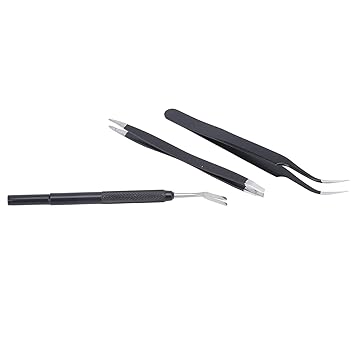 Flea Tweezers, Waterproof Completely Remove Ticks Stainless Steel Tick Remover Kit Tick Remover Tool Set for Tick Remover