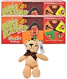 Jelly Belly Beanboozled Fiery Five Jelly Beans Spinner Box, 3.5 Ounce (Pack of 2) with By The Cup Teddy Bear