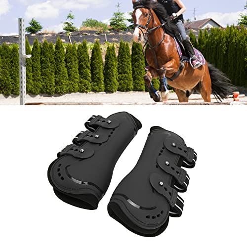 Protetor de Perna de Cavalo, Botas de Neoprene de Perna de Cavalo Com Absorção de Choque Respirável