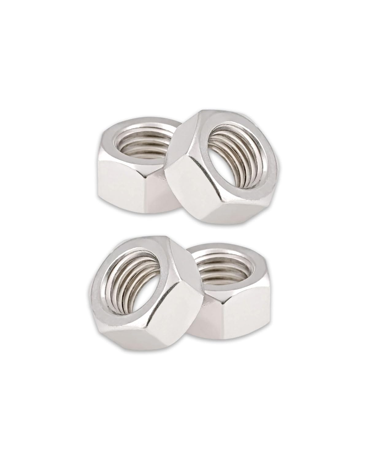 1/2-13 Hex Nuts - IMScrews 304 Stainless Steel Hardware Hex Nuts - Durable and Rust-Resistant Fasteners for Home Repairs and Professional Projects