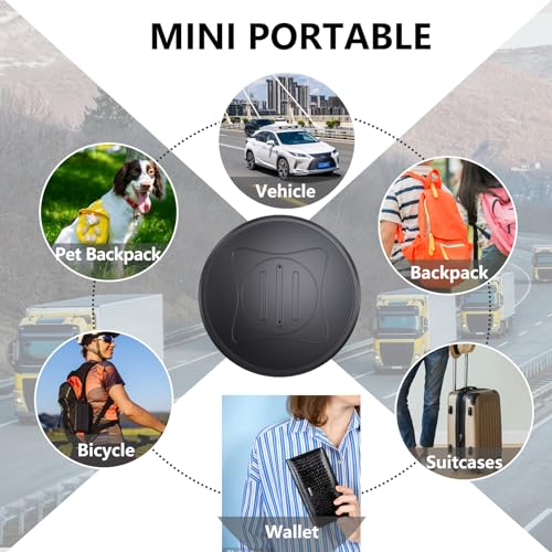 GPS Tracker for Vehicles,Car GPS Tracker Portable Real Time Magnetic GPS Tracking Device, Full Global Coverage Location Tracker for Car,kids,dogs,Trucks/Person. No Monthly Fee/No Subscription Required - Thumbnail 6