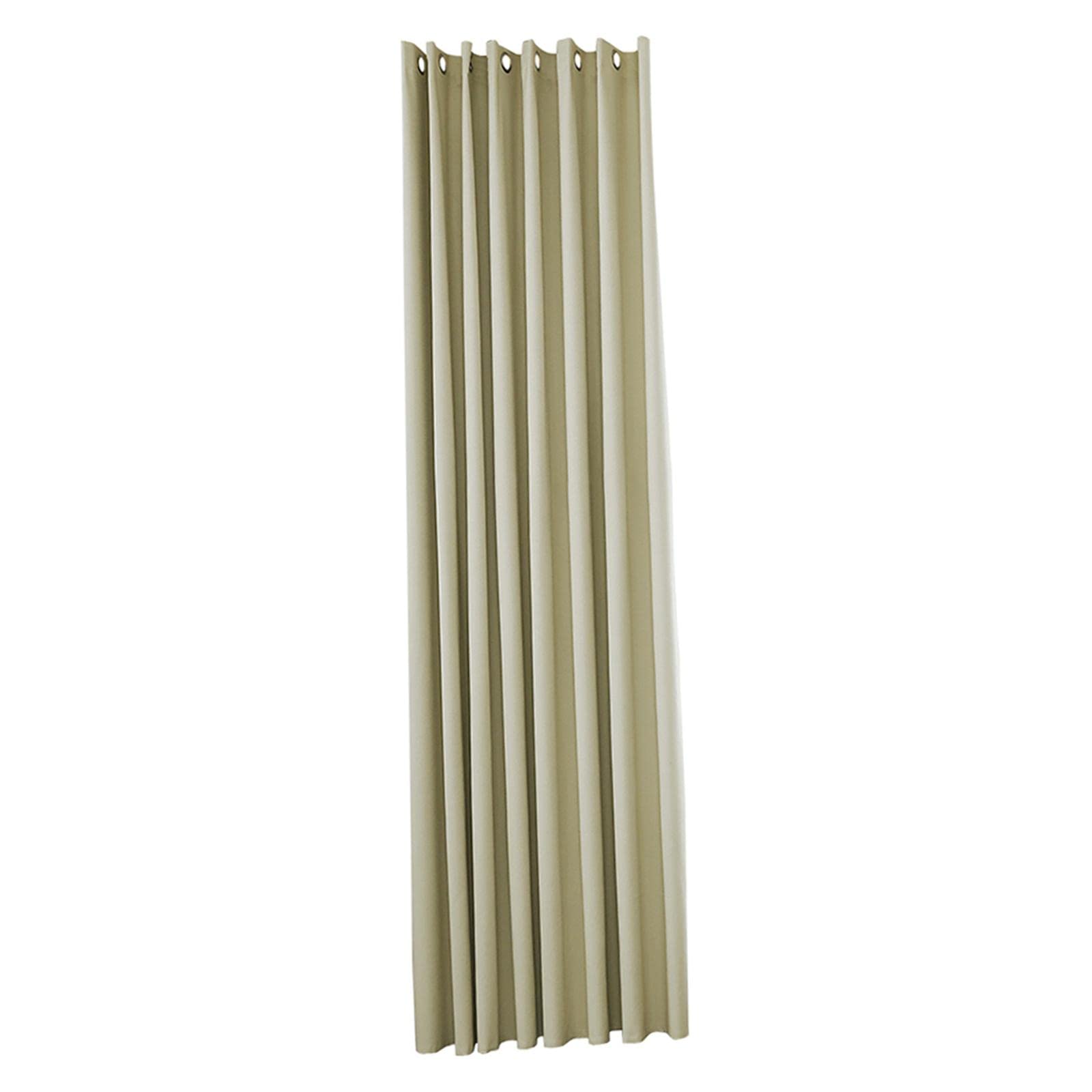 Thermal Blackout Curtains Eyelet Pencil Pleat Curtains Beige 106.3 inches|Curtains, Drapes & Valances|Home & Garden-image-3