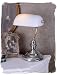 Produktbild Retro Lampe Schreibtischlampe Bankers Lamp Antikstil Leuchte Silber Bankerlampe xcl113 Palazzo Exklusiv