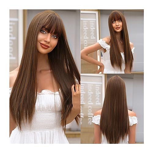 Perruque synthétique longue pour changer de look au quotidien et fête