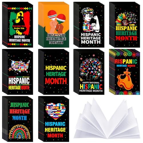 Blocs-notes du Mois du Patrimoine Hispanique Eaasty (lot de 60) style traditionnel pour fête