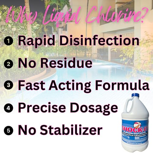 Shock-It Liquid (4-Pack) Chlorinating Shock Solution for Pools & Spas - 4 Gallons