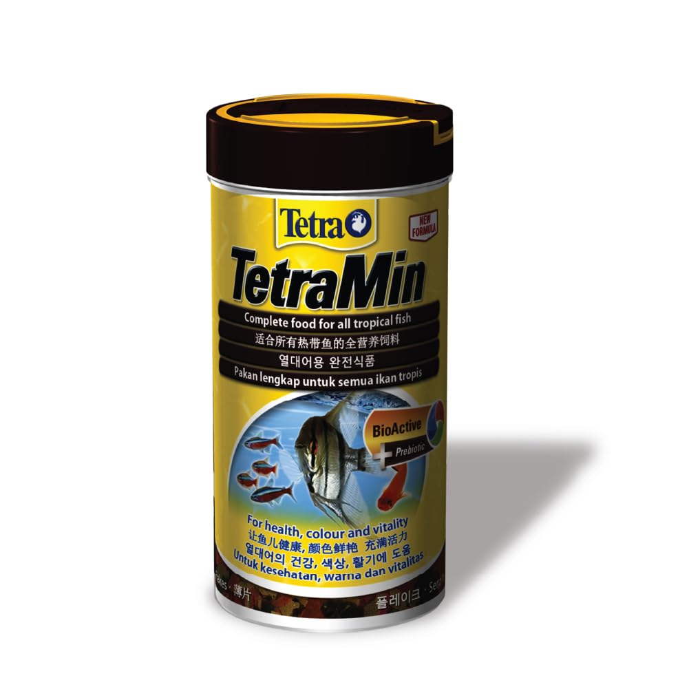 Tetra All Life Stages Tetramin Complete Flake Fish Food For All Tropical Fish Help To Maintain Good Health, Colour And Vitality Keeps Water Clear Bio Active Prebiotic Formula 52 Gram Pack (B078FZPB1K) Amazon Price History, Amazon Price Tracker