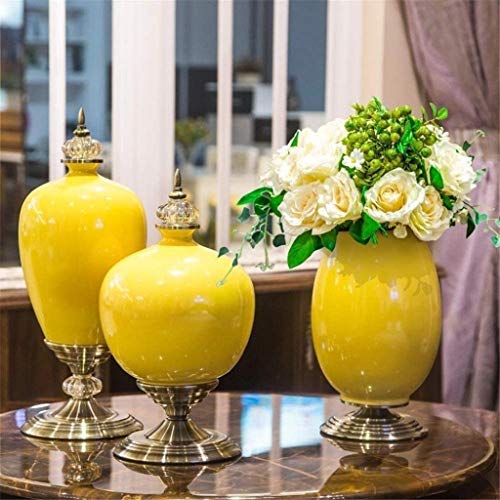 WQQLQX Vasen Vasen Vase Familie Weihnachten Brautdusche Keramik Blumenhauptdekor Wesentliche Einzeltisch-Mittelstück aus… – Bild 4