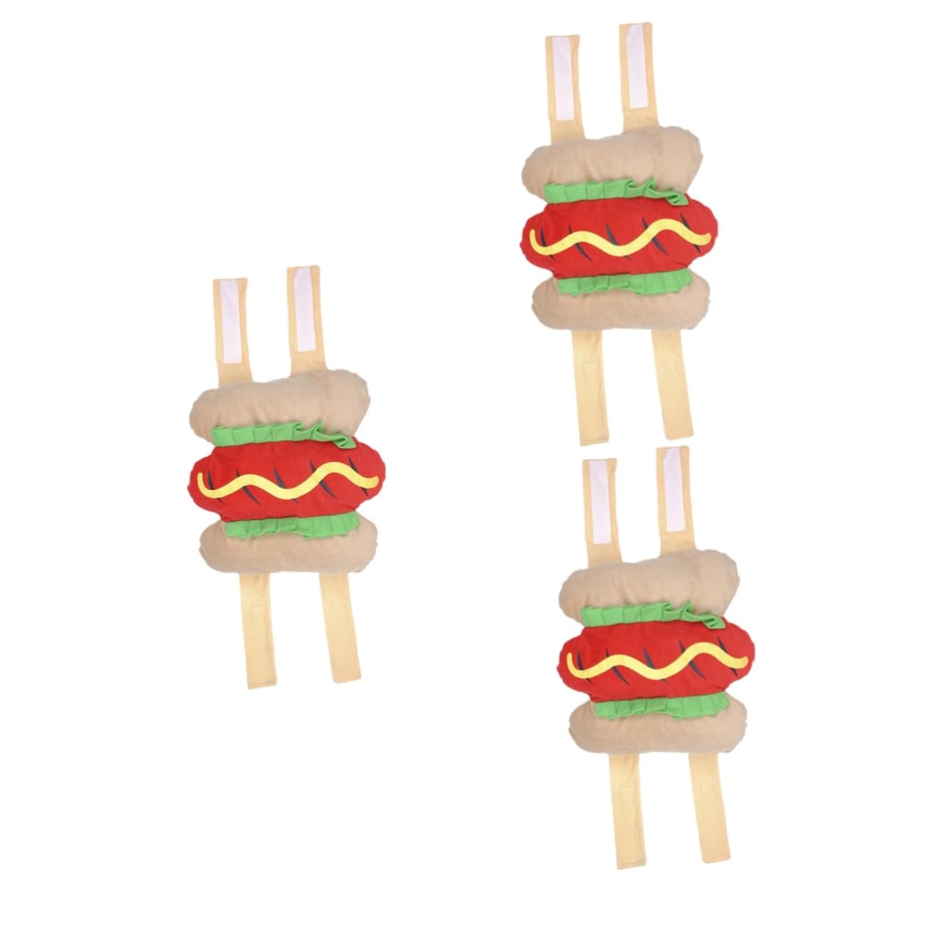 BESPORTBLE 3 Pz abbigliamento per animali domestici costumi cane divertenti abbigliamento cane divertente vestiti per animali domestici halloween da cucciolo vestiti per cani Hamburger