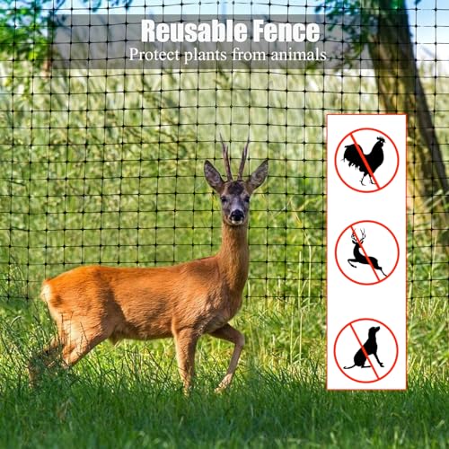 DARENYI Bird Netting for Garden, Garden Netting with Cable Ties, PP Plastic Wire Mesh Fence Anti Bird Net, Protect Plant Tree Fruits Vegetable for Pest Control & Animal Fence Barrier Netting (7x100FT) by DARENYI - Image 5