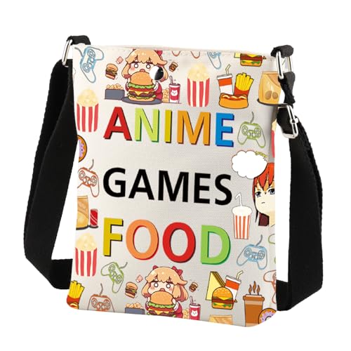 BNQL Anime Video Games Food Crossbody Bag Anime Lovers Gifts Anime Fan Gifts Games Anime Shoulder Bag Adjustable Strap Bag3