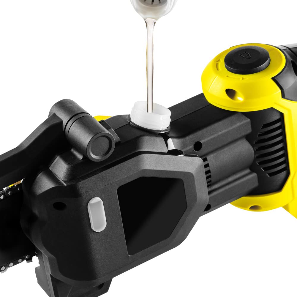 TROTEC Motosierra a batería PCHS 10-20V | Motosierra eléctrica ligera incluye batería intercambiable Flexpower de 20V y protector de cadena