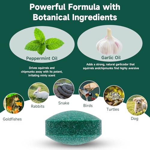 24 Pack Squirrel Rodent Repellent, Peppermint Lemon Oil Mice Repellent for Mouse Rats Spider Pests, Natural Deterrent for Kitchen, Warehouse, Car, Indoor, Outdoor, 022 by liucanlin - Image 3