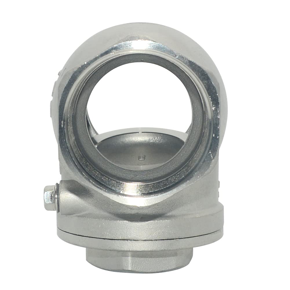 Zawór zwrotny 1-1/5.1 cm ze stali nierdzewnej SS316, gwint wewnętrzny NPT x żeński, WOG 200 PSI PN16 CF8M