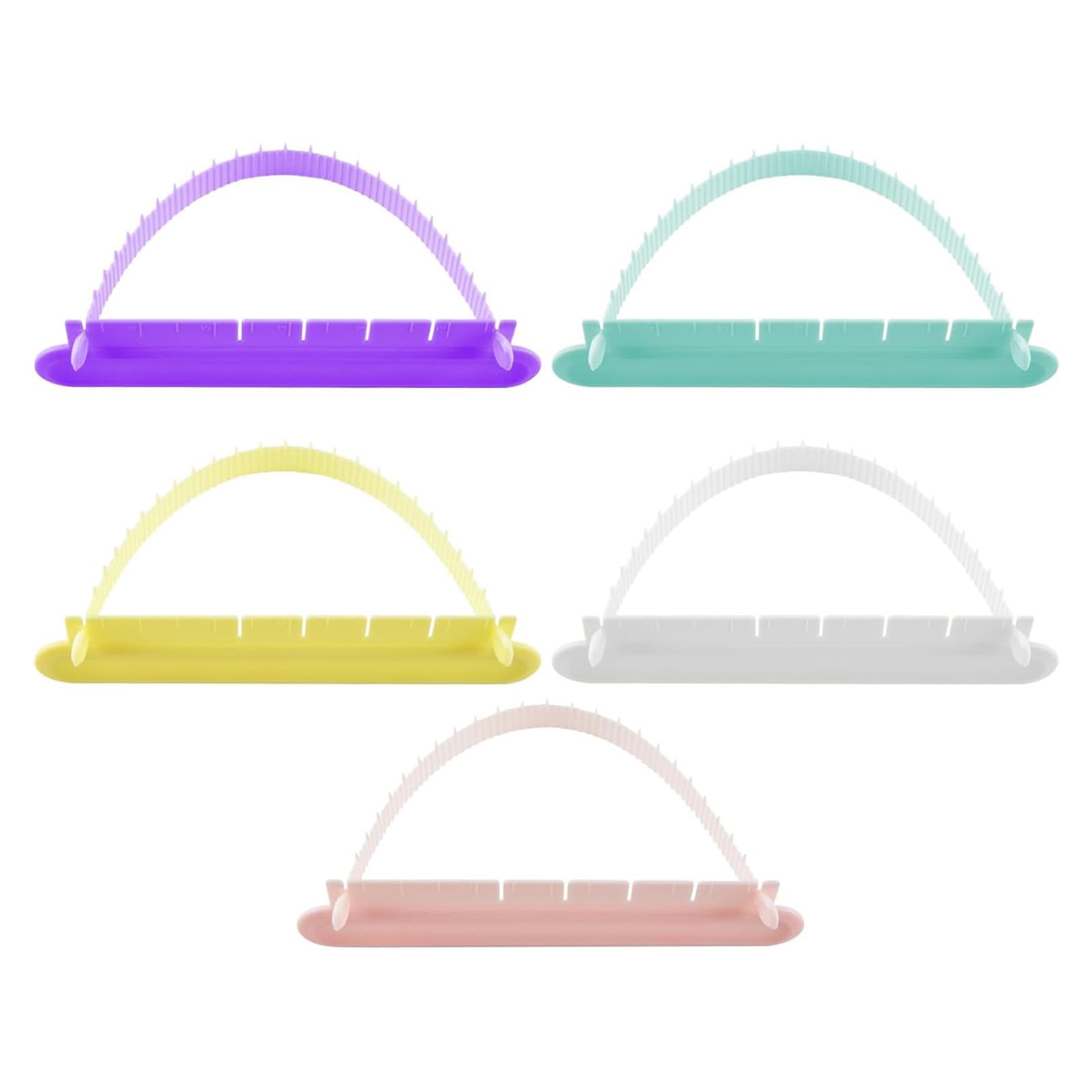 PURPLELILY Ergonomic Pattern Guide with Measurement Marks & Curved Design for Chocolate Art and Cake Trimming Curved Cake Frostings Guide with Measurement Marking