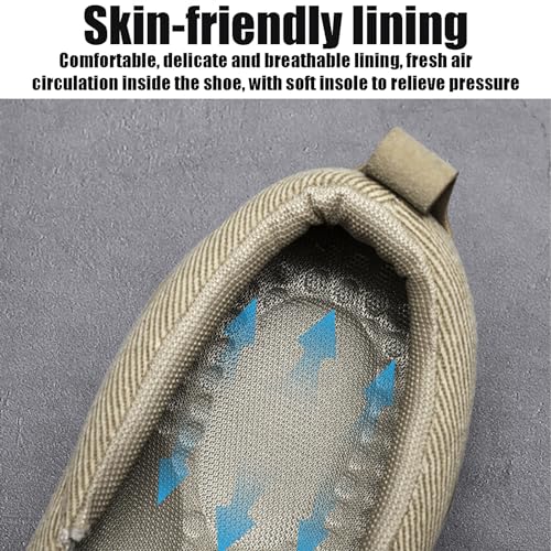 Mens Canvas Slip On Loafers Lightweight Comfy Business Driving Boat Shoes Casual Outdoor Breathable Non-Slip Flat Walking Shoes4