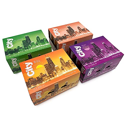 48 Dosen City gemischt City Hugo, Bellini, Sunrise Orange, Sunset Maracuja a 200ml (48 x 200ml) inkl. EINWEGPFAND