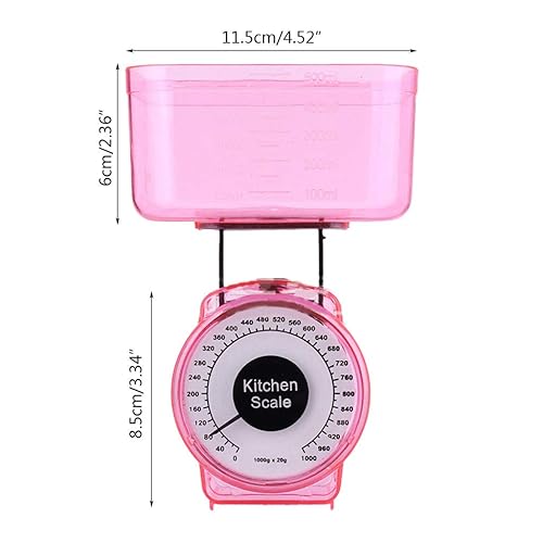 Miniatura 7 de Pequeña cocina mecánica de la escala de la báscula de la cocina para pesar los colores fáciles de usar de la báscula de la