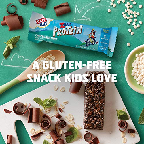 Clif Kid Zbar - Protein Granola Bars - Chocolate Mint Flavor - Non-Gmo - Organic -Lunch Box Snacks (1.27 Ounce Energy Bars, 10 Count) #TOP6