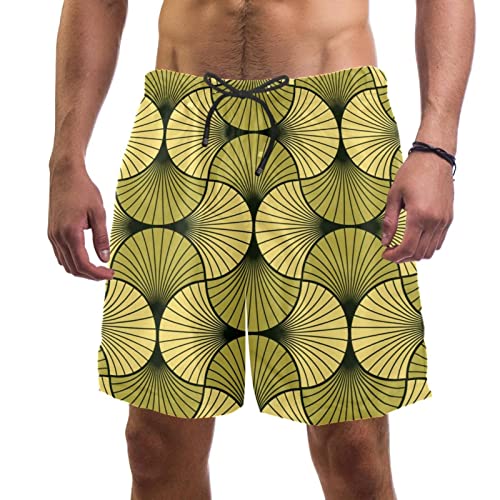 Short de plage à séchage rapide JDEZ art déco coquillage