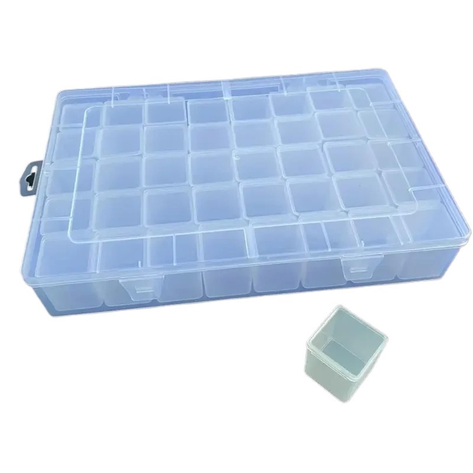 Aufbewahrungsbox für Fuse Beads Großes Kunststoff-Aufbewahrungsbox-Set, 40 Gitter, transparente Kunststoff-Aufbewahrungsbox – perfekt for Perlen, Schmuck und Kunsthandwerk(1Pcs)