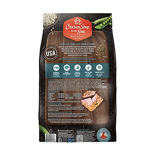 Chicken Soup For Soul Pet Food Grain Free - Salmon & Legumes Recipe- Dry Cat Food 4Lb - Soy, Corn & Wheat Free, No Artificial Flavors Or Preservatives,Gf Salmon & Legumes #TOP1