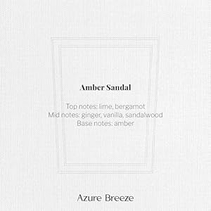 Amber Sandalwood Scented Candle Strong Aromatherapy Candle 12 oz 70 Hours Burning Time Long Lasting Fragrance for an Ideal Home Ambiance Gift for Women Room Decor