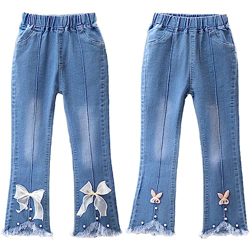 FAIRYRAIN 2 Pack Little Kids Mädchen Jeans Leggings Skinny Fit Denim Hose...