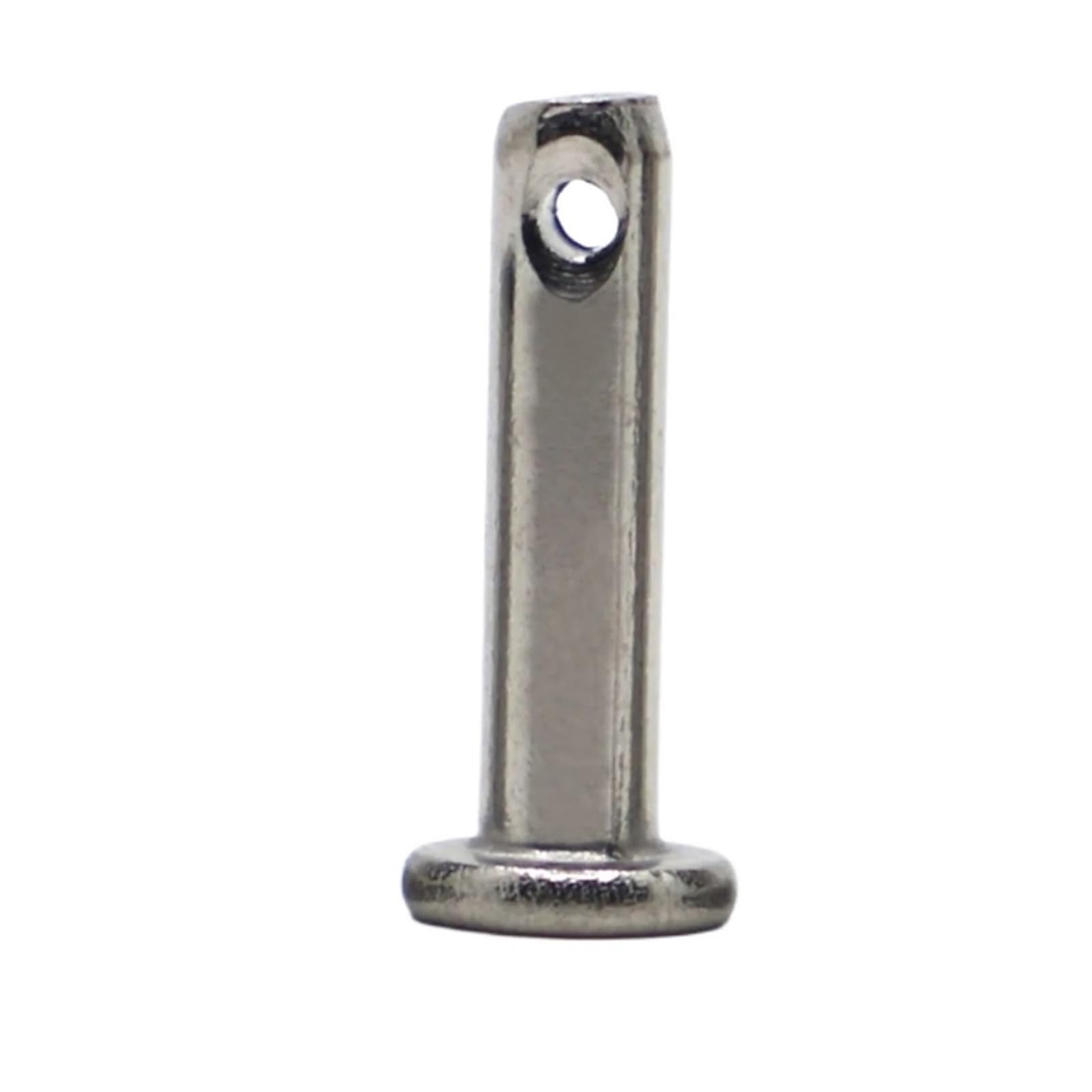 Single Hole Clevis Pins, 304 Stainless Steel Flat Head Dowel Pins Silver M3-M12 Pack of 10(80mm,M4)