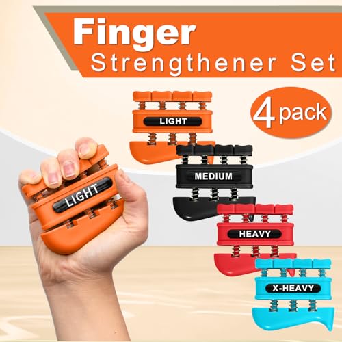 Image of DICYWUDI Grip Strength Trainer, Finger Strength Trainer for Grip Strength Training for Fingers, Wrists, and Hands for Home, Office, Gym, Climbing, Athletes, Musicians, and Therapy
