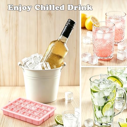 Bandejas de Hielo de Silicona 3 Pack con Tapa miniatura 7