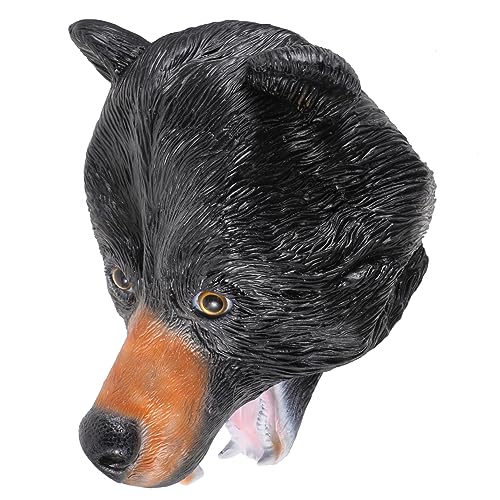 Masque noir ours Healvian réaliste et confortable en taille unique