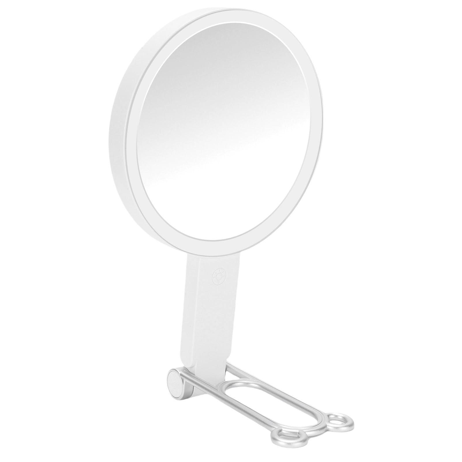 Espejo de Maquillaje LED, Espejo de Aumento 30X, Doble Cara, Aumento 1X 30X con Control Táctil de Temperatura de 3 Colores, Ideal para Viajes, Baño, Dormitorio (White)