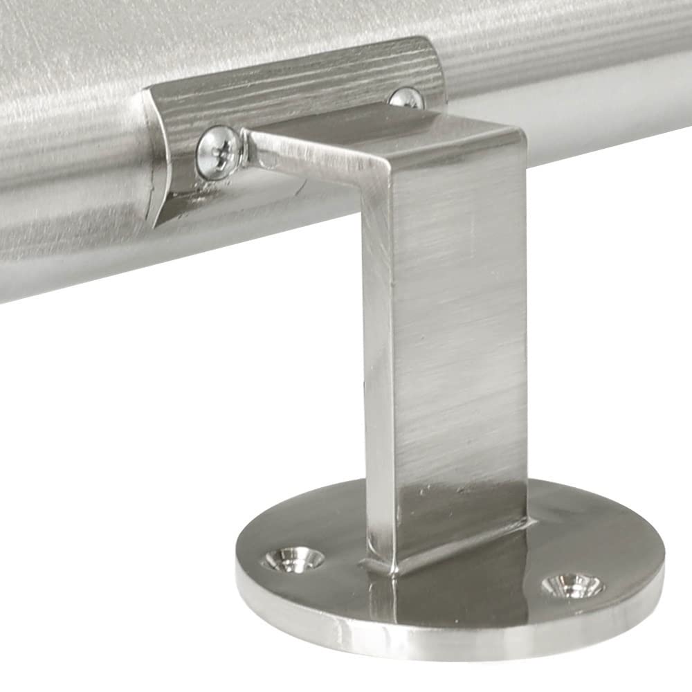 Vivol Main courante INOX Brossé 60 cm + 2 Supports