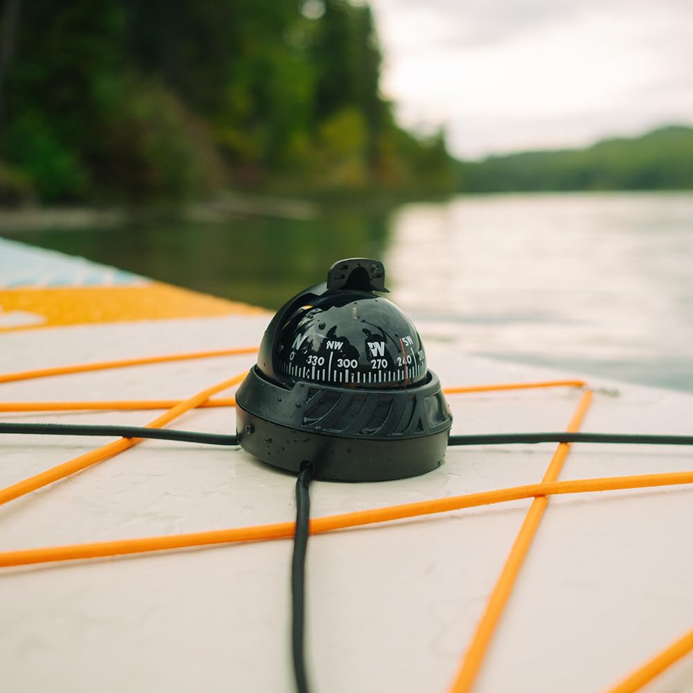 Sun Company SeaTurtl Kayak Compass - Montierbarer Marinekompass in voller Größe mit Verstellbarer Kapuze