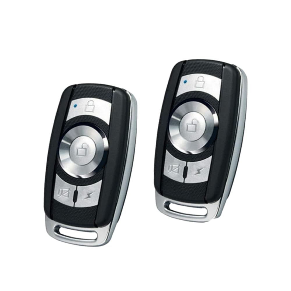 Riloer Kit de système d'entrée sans clé de voiture avec 2 télécommandes Contrôle sans effort Compatible avec tout véhicule équipé de systèmes de verrouillage centralisé nécessitant un verrouillage