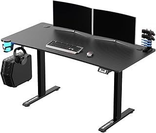 ULTRADESK Level V2 Computerbureau Gaming-bureau - en werktafel met elektrische hoogteverstelling  Elektrisch in hoogte verstelbaarInterne opslag voor 2 instellingen, stalen frame, 140x68cm