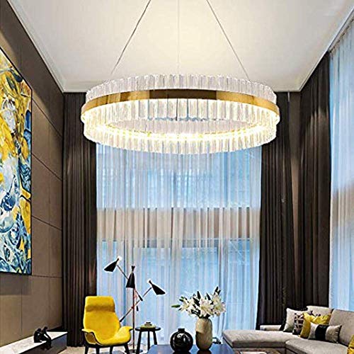 Plafonnier design cristal moderne avec éclairage LED