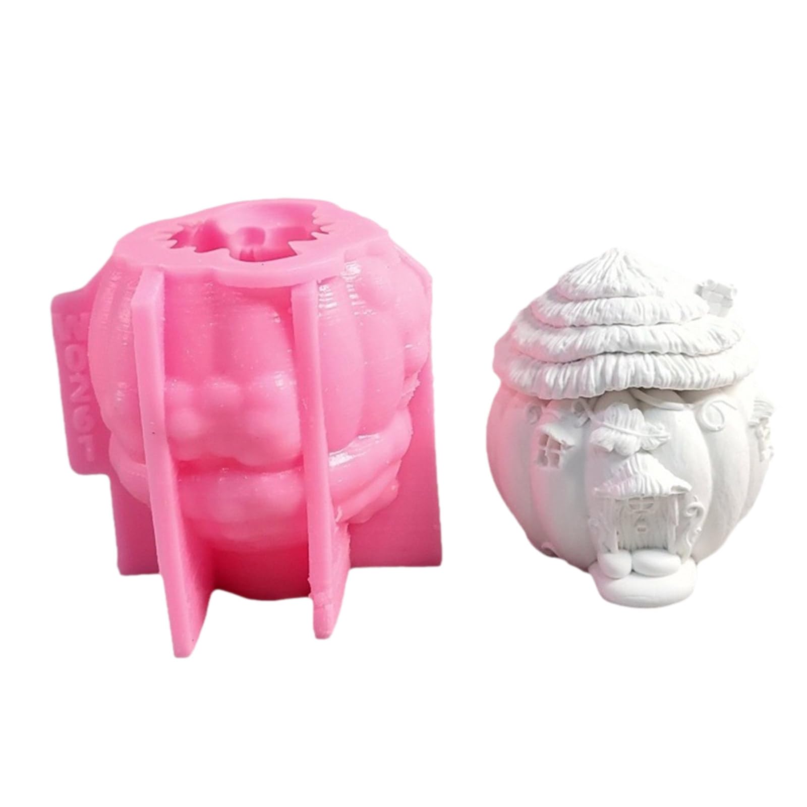 Yhplxyuus Halloween House Silicone Molds Fondant Chocolate Silicone Molds, Silicones Concrete Cement Plaster