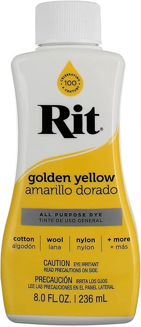 Rit Purpose Liquid Dye, Yellow, 236ml