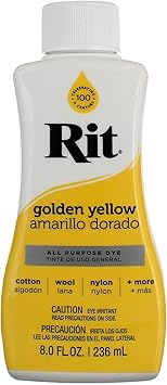 Rit Purpose Liquid Dye, Yellow, 236ml
