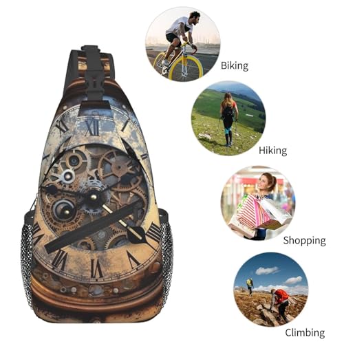 Mochila bandolera steampunk para senderismo y uso diario miniatura 5