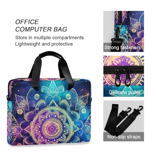 Maletín para portátil Mandala Galaxy Nebula 13-15.6 pulg miniatura 5