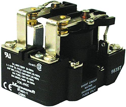 199X-12 - Power Relay, DPDT, 12 VDC, 40 A, W199 Series, Panel (199X-12)