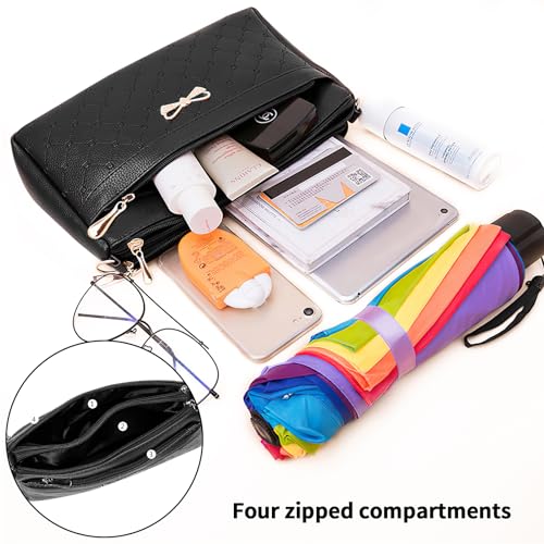 Women Small Handbags Square Leather Crossbody Bags Multi Pocket Shoulder Bag Ladies Elegant Change Purse4