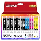 Ondula 580 581 XXL Cartucce d'inchiostro Compatibile per Canon PGI-580 CLI-581 XXL Multipack per Pixma TR7550 TR8550 TS6150 TS6151 TS705 TS8150 TS8250 TS9150 TS6151 TS8251 TS6250 (13 Pezzi)