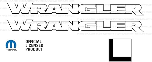 Miniatura 26 de Decal Mods Wrangler Hood - Calcomanía de vinilo gráfica para Jeep Wrangler JK/JL/JT (2007-2024), color negro con contorno rosa intenso FBHPO