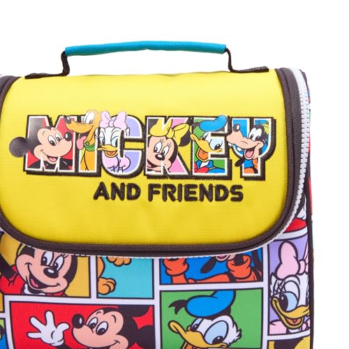 Disney Store Official Mickey Mouse & Friends Insulated Lunch Box For Kids With Side Mesh Pocket, Water Resistant Design, Backpack Attachment Snaps, Interior Name Label, Disney Screen Art - Image 5