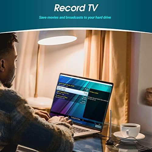 USB Freeview TV Tuner Stick - August DVB-T202  Watch TV on Your PC - No Internet Connection Needed - Supports Windows 11 / 10 / 8 / 7 [Black]
